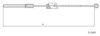 CABOR 11.5455 Cable, parking brake